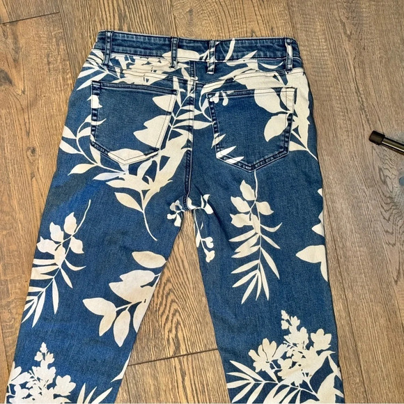Tommy Bahama Jeans Size 0x29 Tema Indigo Bleach Sky Slim Boyfriend Coastal  Boho - Picture 10 of 16